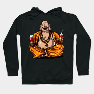 Buddha Drinking Wine Hoodie